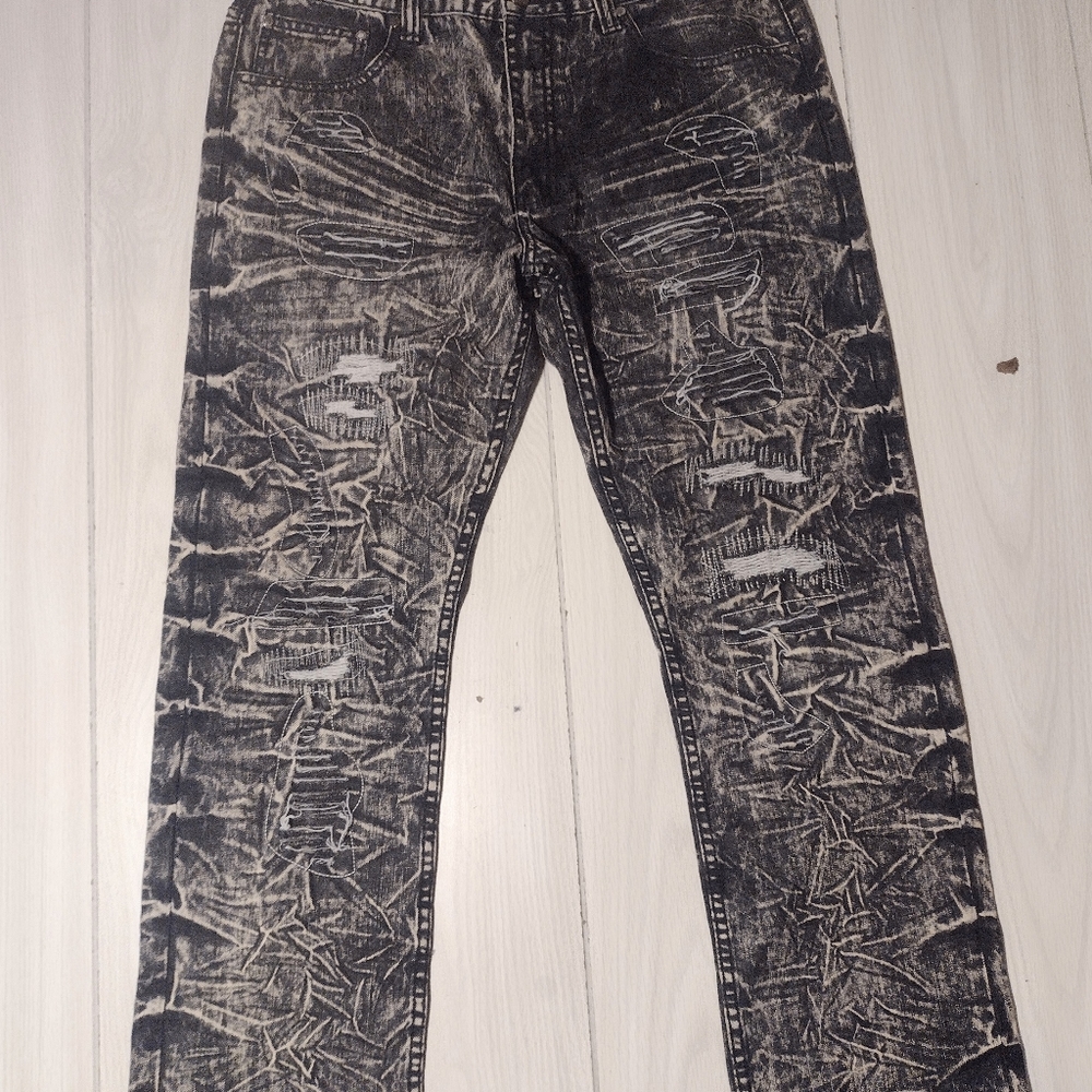 Access Jeans Mens Size 36X34   Straight Black